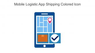 Mobile Logistic App Shipping Colored Icon In Powerpoint Pptx Png And Editable Eps Format