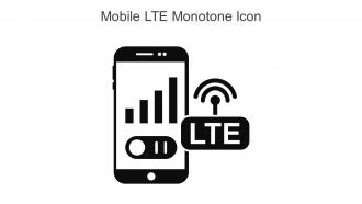 Mobile LTE Monotone Icon In Powerpoint Pptx Png And Editable Eps Format