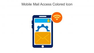 Mobile Mail Access Colored Icon In Powerpoint Pptx Png And Editable Eps Format