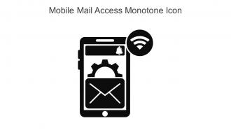 Mobile Mail Access Monotone Icon In Powerpoint Pptx Png And Editable Eps Format