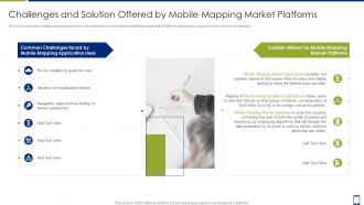Mobile mapping platforms challenges and solution offered by mobile mapping market