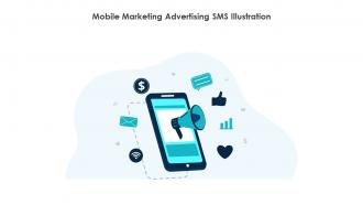 Mobile Marketing Advertising Sms Illustration
