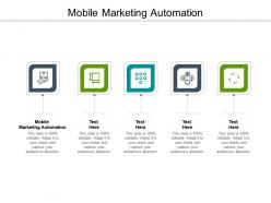 Mobile marketing automation ppt powerpoint presentation professional infographic template cpb