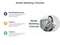 Mobile marketing channels ppt powerpoint presentation inspiration demonstration cpb