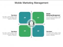 Mobile marketing management ppt powerpoint presentation icon graphic images cpb
