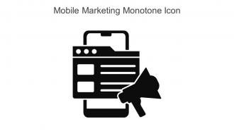 Mobile Marketing Monotone Icon In Powerpoint Pptx Png And Editable Eps Format