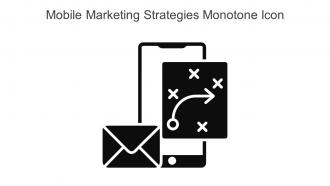 Mobile Marketing Strategies Monotone Icon In Powerpoint Pptx Png And Editable Eps Format