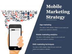 Mobile marketing strategy presentation background images