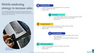 Mobile Marketing Strategy To Increase Sales