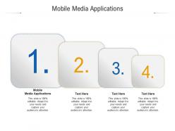 Mobile media applications ppt powerpoint presentation inspiration pictures cpb