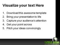 Mobile media communication powerpoint templates and powerpoint backgrounds 0311