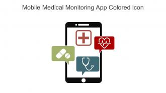 Mobile Medical Monitoring App Colored Icon In Powerpoint Pptx Png And Editable Eps Format