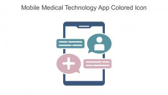 Mobile Medical Technology App Colored Icon In Powerpoint Pptx Png And Editable Eps Format