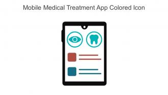 Mobile Medical Treatment App Colored Icon In Powerpoint Pptx Png And Editable Eps Format