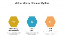 Mobile money operator system ppt powerpoint presentation background cpb