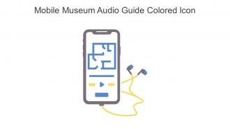 Mobile Museum Audio Guide Colored Icon In Powerpoint Pptx Png And Editable Eps Format