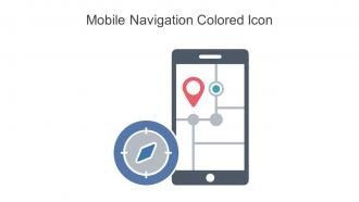 Mobile Navigation Colored Icon In Powerpoint Pptx Png And Editable Eps Format