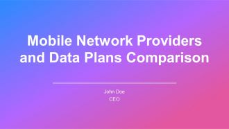 Mobile Network Providers And Data Plans Comparison PPT Summary AT