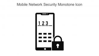 Mobile Network Security Monotone Icon In Powerpoint Pptx Png And Editable Eps Format