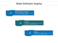Mobile notification targeting ppt powerpoint presentation infographics visuals cpb