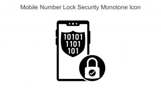 Mobile Number Lock Security Monotone Icon In Powerpoint Pptx Png And Editable Eps Format