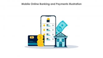 Mobile Online Banking And Payments Illustration