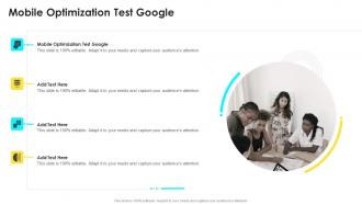 Mobile Optimization Test Google In Powerpoint And Google Slides Cpb