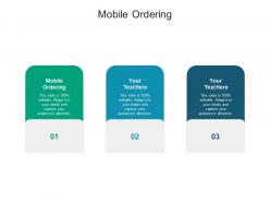 Mobile ordering ppt powerpoint presentation slides show cpb
