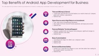 Mobile os development it top benefits of android app development for business