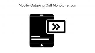 Mobile Outgoing Call Monotone Icon In Powerpoint Pptx Png And Editable Eps Format