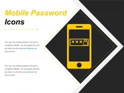 Mobile password icons