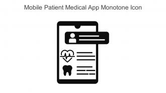 Mobile Patient Medical App Monotone Icon In Powerpoint Pptx Png And Editable Eps Format