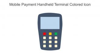 Mobile Payment Handheld Terminal Colored Icon In Powerpoint Pptx Png And Editable Eps Format