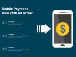Mobile Payment Icon With An Arrow