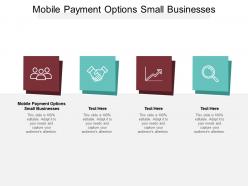 Mobile payment options small businesses ppt infographic template gridlines cpb