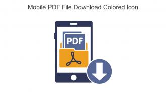 Mobile PDF File Download Colored Icon In Powerpoint Pptx Png And Editable Eps Format