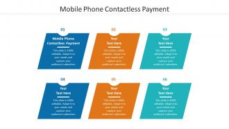 Mobile phone contactless payment ppt powerpoint presentation summary vector cpb