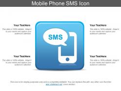 Mobile phone sms icon
