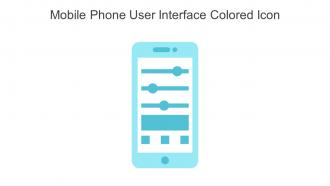 Mobile Phone User Interface Colored Icon In Powerpoint Pptx Png And Editable Eps Format