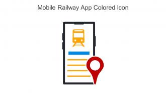 Mobile Railway App Colored Icon In Powerpoint Pptx Png And Editable Eps Format