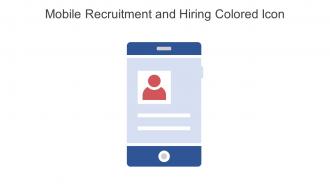 Mobile Recruitment And Hiring Colored Icon In Powerpoint Pptx Png And Editable Eps Format