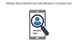 Mobile Recruitment And Identification Colored Icon In Powerpoint Pptx Png And Editable Eps Format