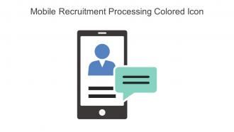 Mobile Recruitment Processing Colored Icon In Powerpoint Pptx Png And Editable Eps Format