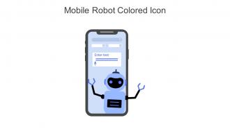Mobile Robot Colored Icon In Powerpoint Pptx Png And Editable Eps Format