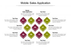 Mobile sales application ppt powerpoint presentation model icon cpb