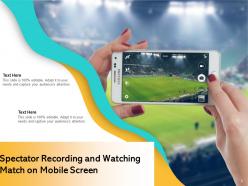 Mobile screen wireless individual through application interface spectator recording transfer