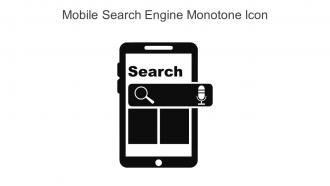 Mobile Search Engine Monotone Icon In Powerpoint Pptx Png And Editable Eps Format