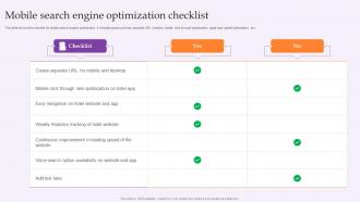 Mobile Search Engine Optimization Checklist