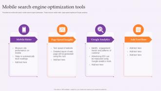 Mobile Search Engine Optimization Tools