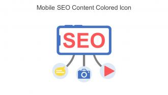 Mobile SEO Content Colored Icon In Powerpoint Pptx Png And Editable Eps Format